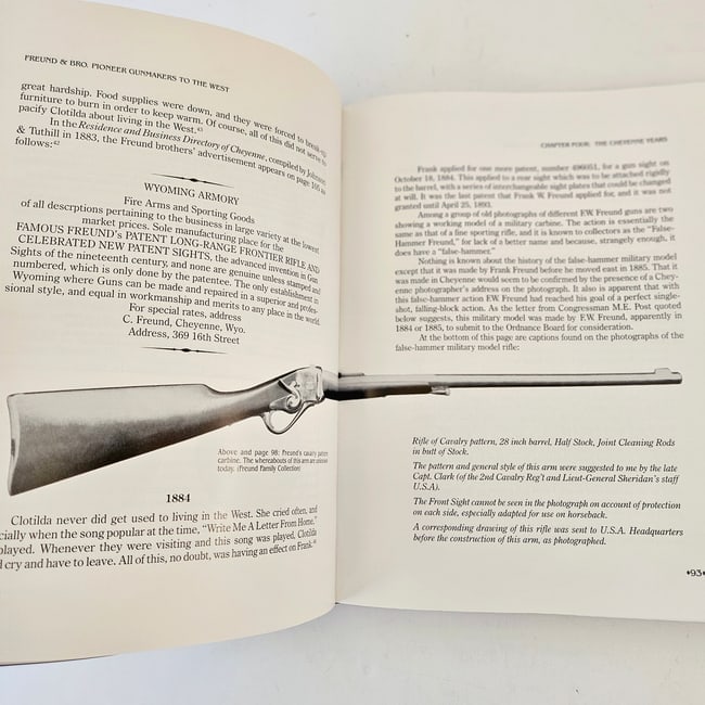 Freund & Bro Pioneer Gun Makers to The West F J Pablo Balentine SIGNED 1st ED 1997 Hardback DJ - 8