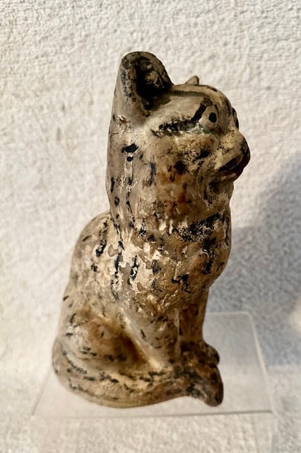 2 Chalkware Cats, Early 20th C. - 4