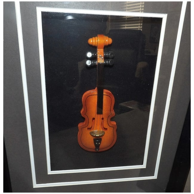 Framed 3D Miniature Musical Instruments - 3