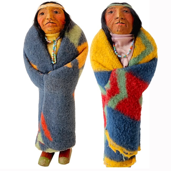 Authentic Pair of Mary Frances Woods Portrait Dolls Circa 1900-1920 (1 of 10)