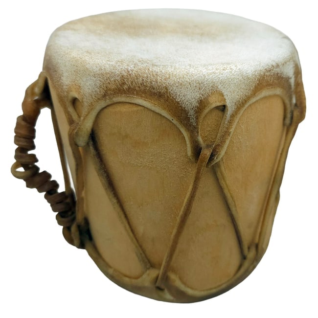 6" Native American Taos Drum - 2