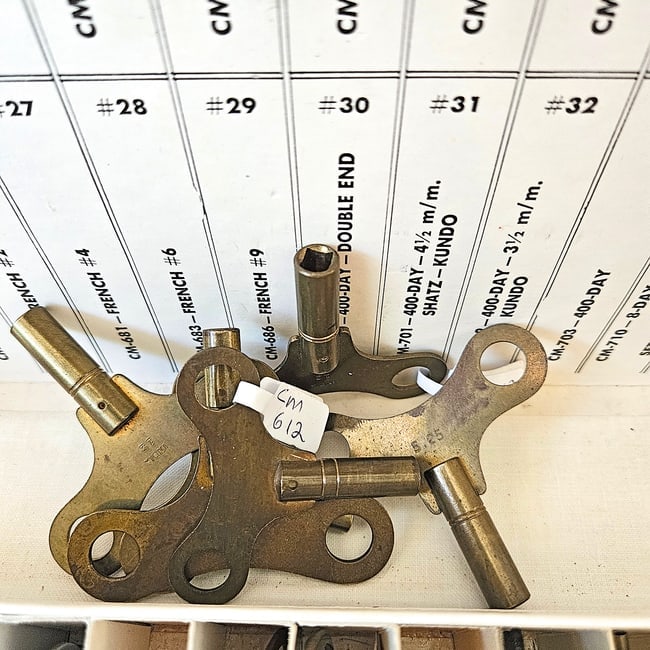 Exceptionally Rare Vigor CM-599 Master Clock Key Assortment Box Set with Bonus Keys - 6