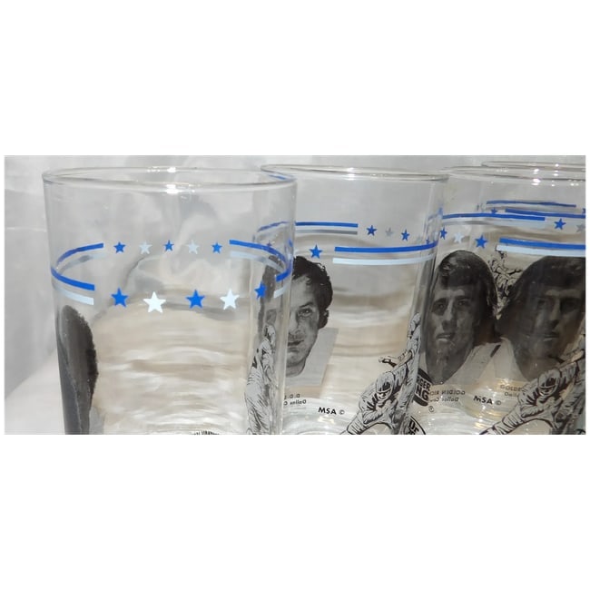 Vintage Dallas Cowboys Burger King Dr Pepper 1978 Super Bowl Players Collectible Libbey Glasses - 7