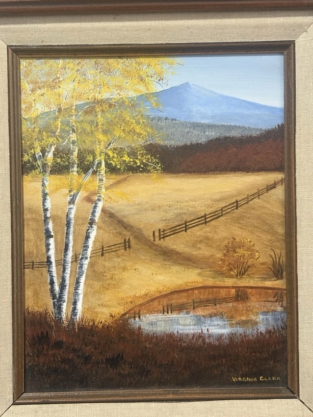 Virginia Finttaine Clark Acrylic On Board Landscape Painting - 2