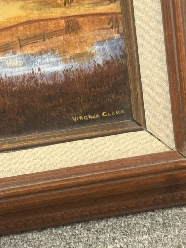 Virginia Finttaine Clark Acrylic On Board Landscape Painting - 3