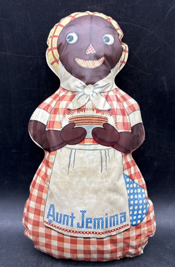 Vintage Aunt Jemima Advertising Premium Doll Quaker Oats Pancake Mix 1948: Date/Period: 1948 Dimension: Approx 11" Material: mixed materials Additional Information: These premiums were available in 1948 by sending in Quaker Oats Pancake or Buckwheat box tops and some quarter