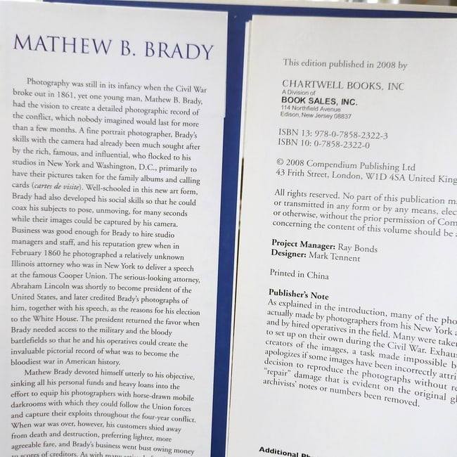Mathew B Brady America's First Great Photographer Wayne Youngblood & Ray Bonds 2008 First Edition - 3