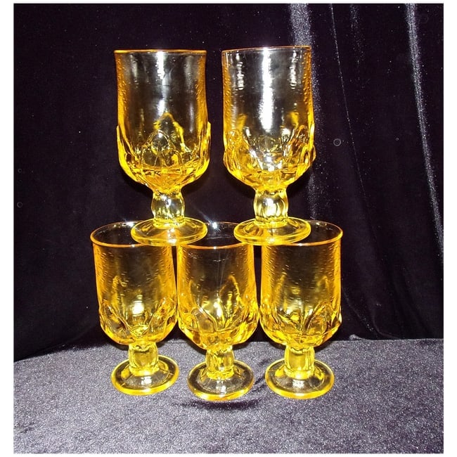 Vintage Franciscan Tiffin Cabaret Cornsilk Yellow Iced Tea Goblets - 2