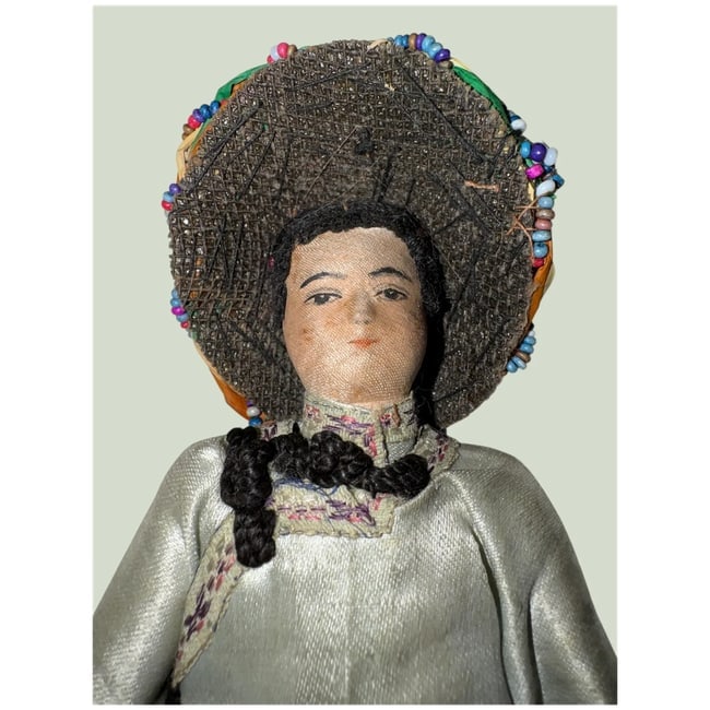 Antique Qing Dynasty Chinese cloth doll all original - 2