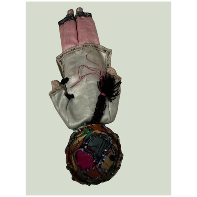 Antique Qing Dynasty Chinese cloth doll all original - 5