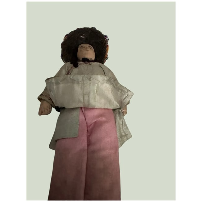 Antique Qing Dynasty Chinese cloth doll all original - 6
