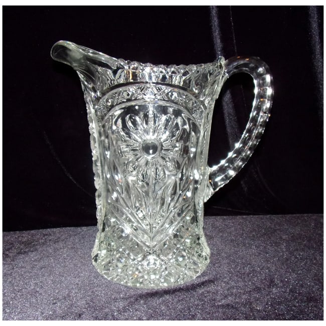 Vintage Imperial Glass "Ohio Mayflower" Pressed Glass Pitcher - 2