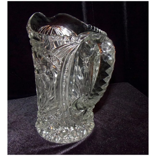 Vintage Imperial Glass "Ohio Mayflower" Pressed Glass Pitcher - 3