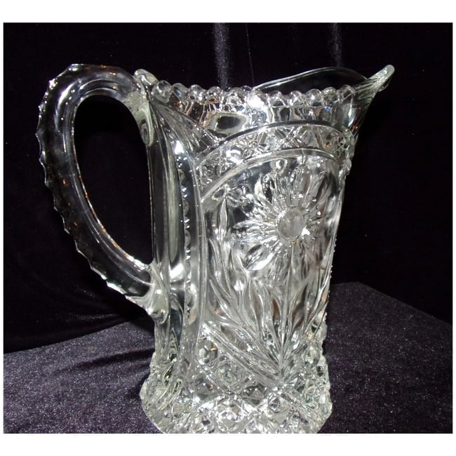 Vintage Imperial Glass "Ohio Mayflower" Pressed Glass Pitcher - 4