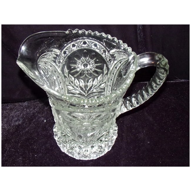 Vintage Imperial Glass "Ohio Mayflower" Pressed Glass Pitcher - 6