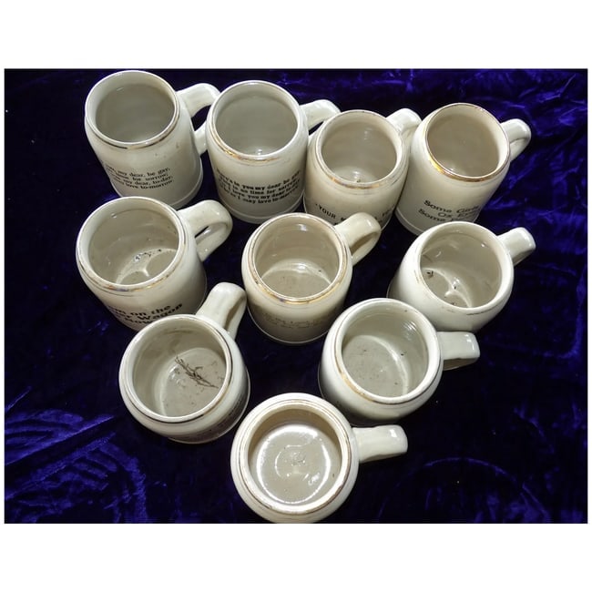 Vintage Steins- Germany- with Sayings - 3