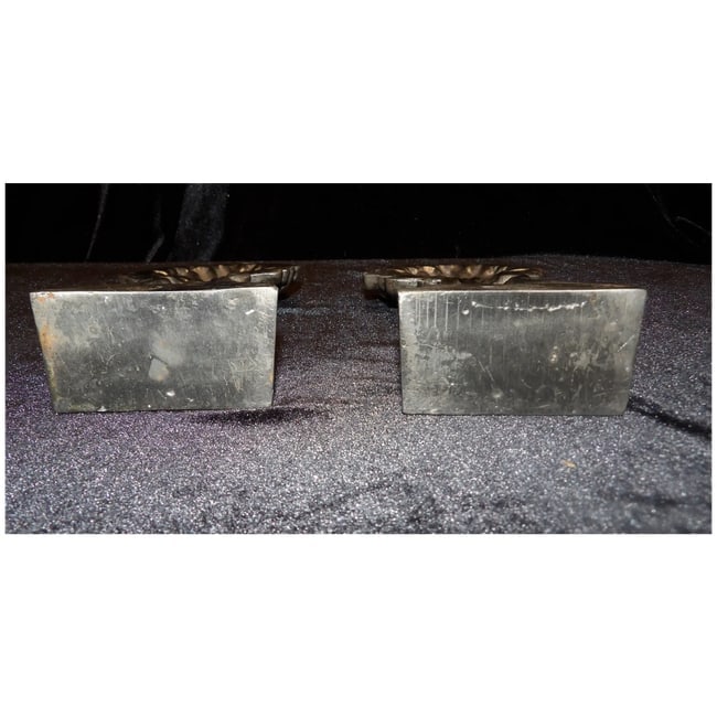 Polished Stainless Steel Wheat Sheaves Bookends - 6