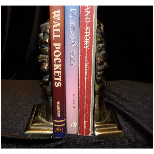 Polished Stainless Steel Wheat Sheaves Bookends - 7
