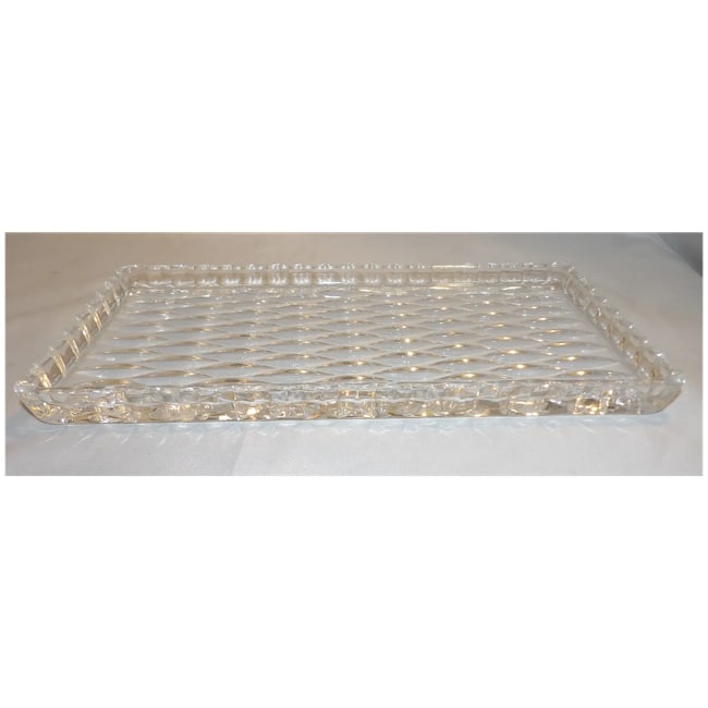 Leaded Crystal 12" x 5 3/4" Rectangular Tray - 5