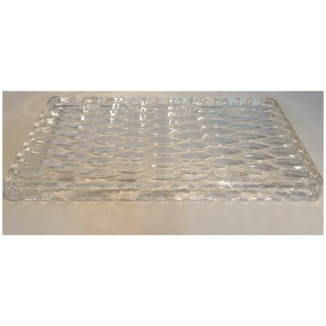 Leaded Crystal 12" x 5 3/4" Rectangular Tray - 6