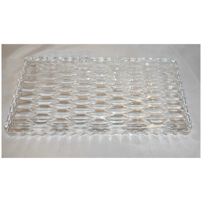 Leaded Crystal 12" x 5 3/4" Rectangular Tray - 7