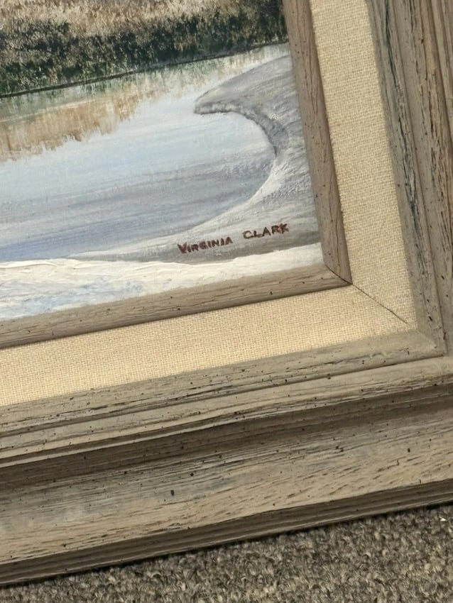 Virginia Fontaine Clark Acrylic On Board Landscape Painting - 3