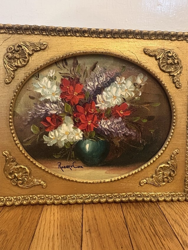Robert Cox Oil On Board Still Life Painting - 2