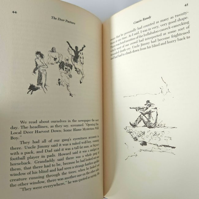 The Deer Pasture by Rick Bass Drawings by Elizabeth Hughes 1st Ed 1985 HC DJ - 6
