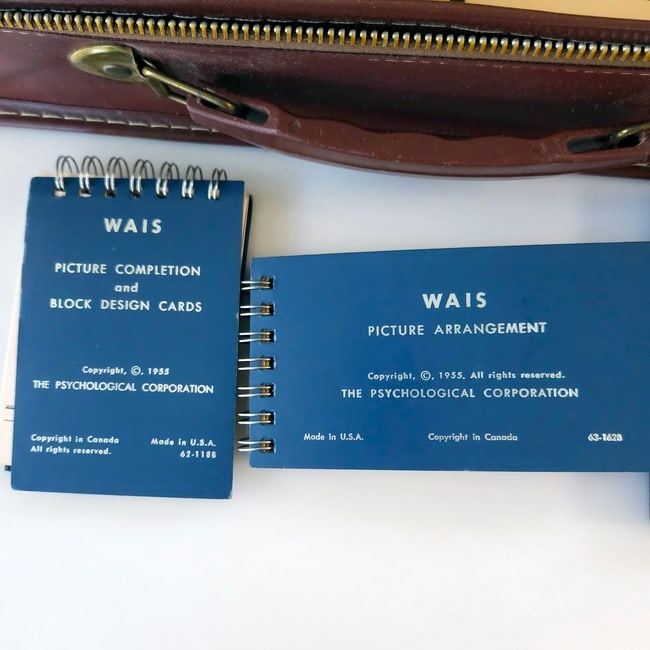 Vintage Wechsler Adult Intelligence Scale (WAIS) Test Kit in Original Case - 5