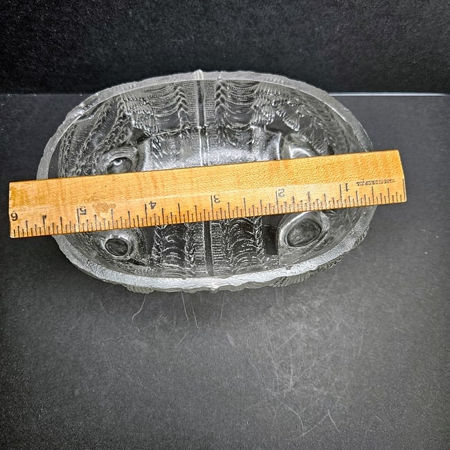 Rare and Hard to Find Portieux Vallerysthal French Glass Rider on Elephant Candy Trinket Dish - 9