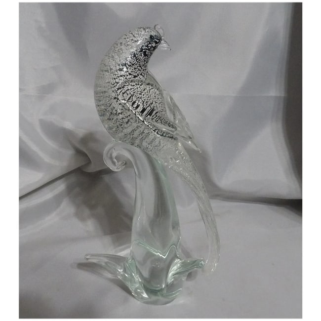 Murano Formia Fischer's Whydah Glass Sculpture from Exotic Birds of the World - 2