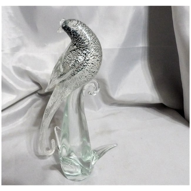 Murano Formia Fischer's Whydah Glass Sculpture from Exotic Birds of the World - 4