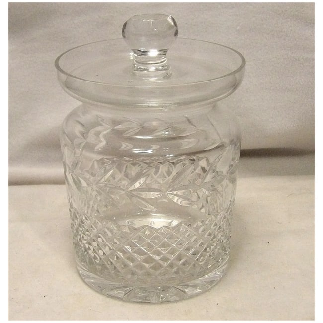 Vintage Galway Fine Irish Crystal Lidded Biscuit Jar - 2