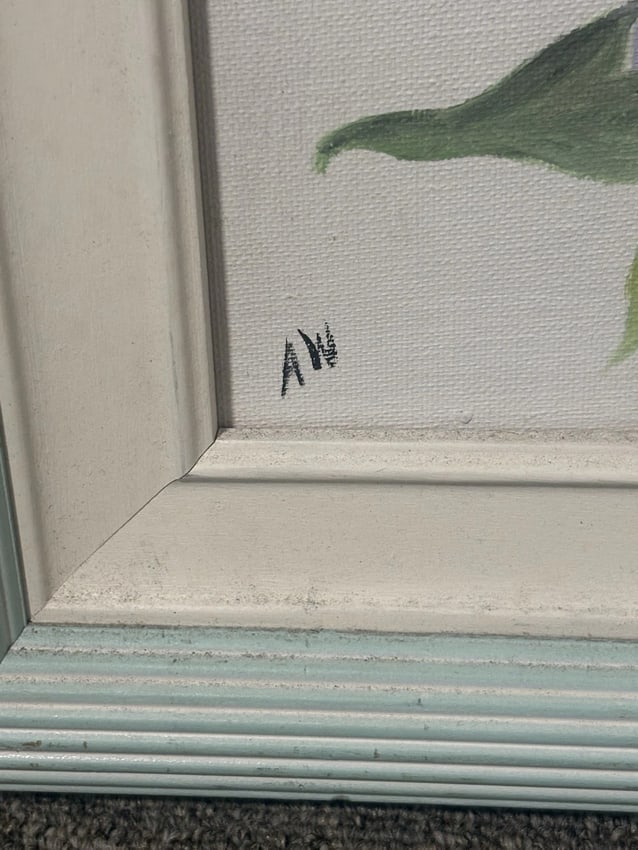 Artist Signed Oil On Board Still Life Painting - 3