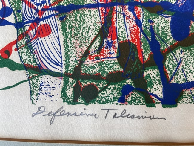 Leo Russell "Defensive Talisman" Limited Edition Serigraph 151/200 Signed Surrealist - 6