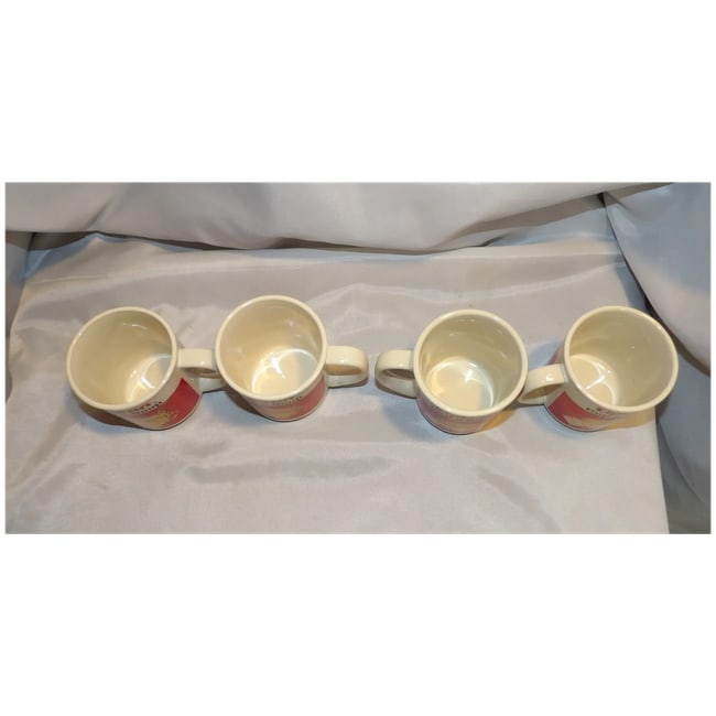 Set of 4 Vintage Lipton Cup a Soup Coffee Mugs In Original -Korea - 6