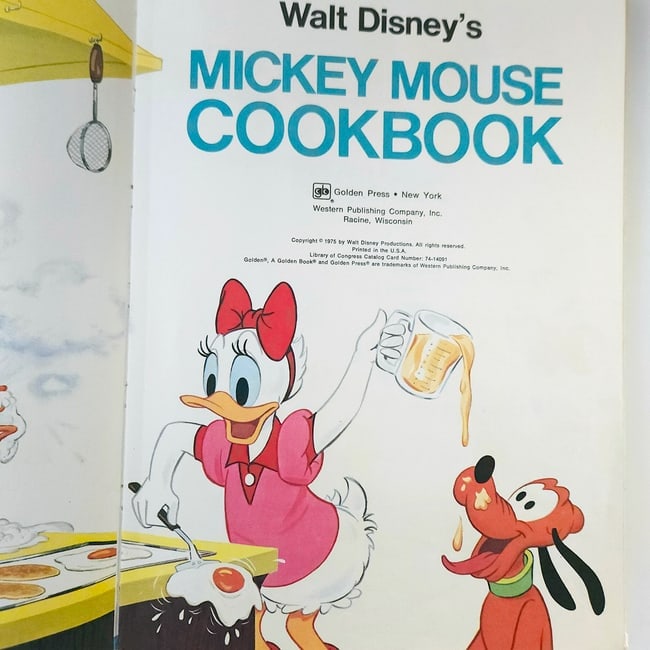 Walt Disney Mickey Mouse Cook Book 1975 First Edition - 4