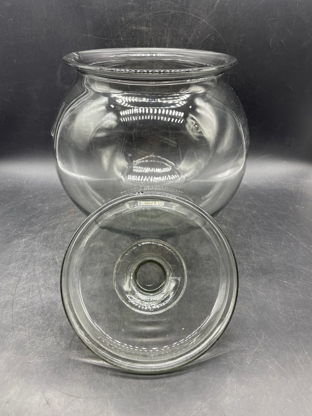 ANTIQUE PRIMITIVE NATIONAL BISCUIT CO. USA GLASS JAR COUNTRY STORE CANDY HOLDER - 4