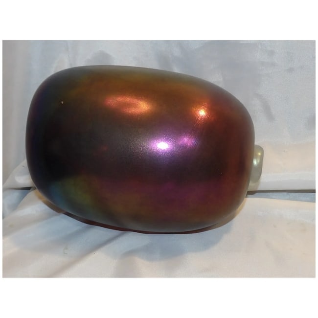 Handblown Iridescent Art Glass Vase - 3