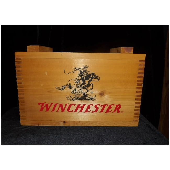 Winchester Ammo Box with Checker Board Top - 4