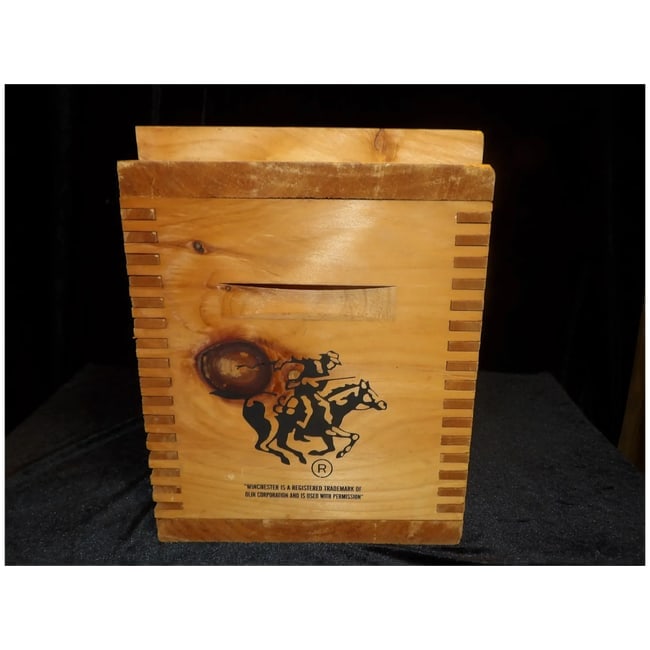 Winchester Ammo Box with Checker Board Top - 8
