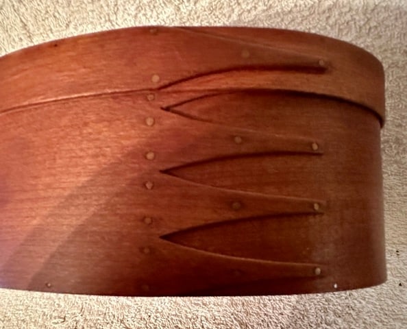 9 1/4" Oval 5 Finger Contemporary Shaker Box - 2