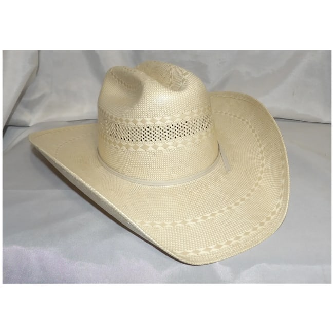 American Hat Company American Para Panama Straw Cowboy Hat Size 7 NOS - 2