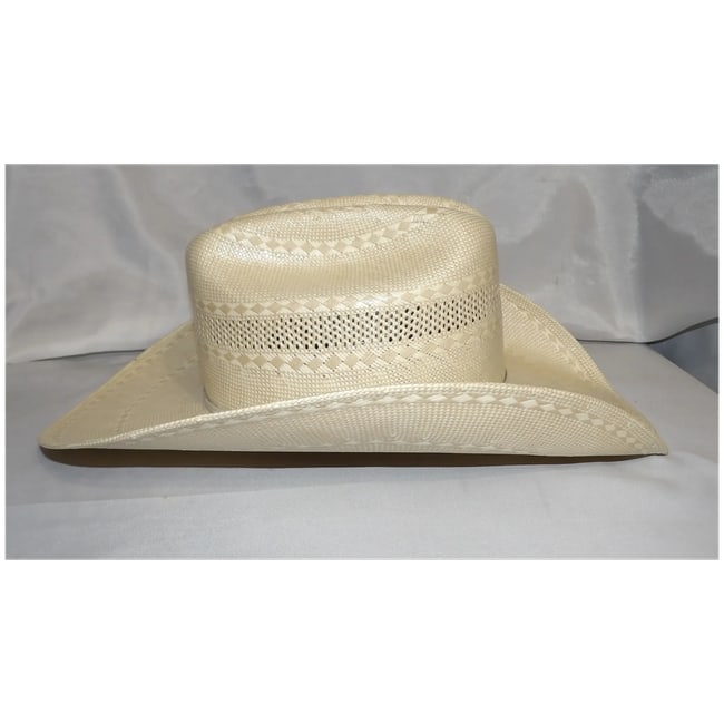 American Hat Company American Para Panama Straw Cowboy Hat Size 7 NOS - 3