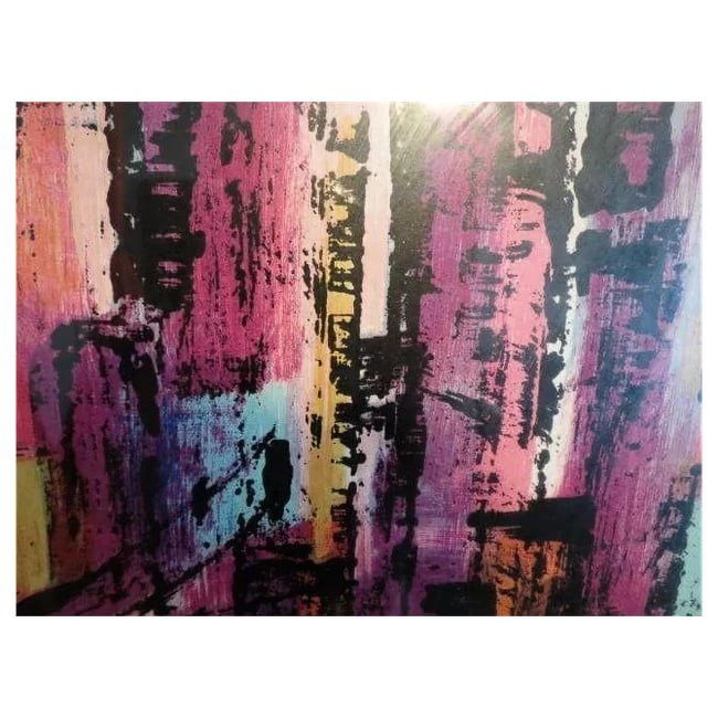 Vintage 1960s Lithograph "City Scene" by Xanti Schawinsky (1904 - 1979) Bauhaus Artist 20th century - 2