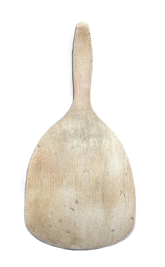 Primitive Hand-Carved Wooden Butter Scoop Paddle, 19th Century Farmhouse Dairy Utensil - 2