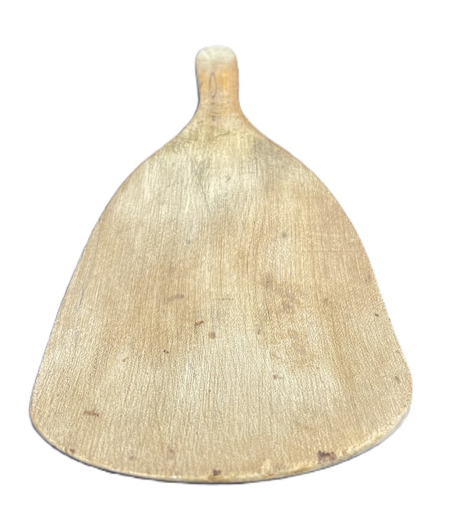 Primitive Hand-Carved Wooden Butter Scoop Paddle, 19th Century Farmhouse Dairy Utensil - 3