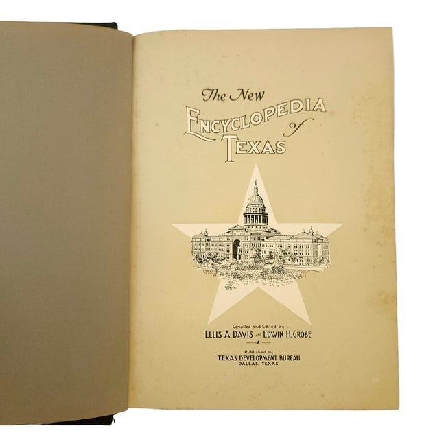 1922 1st Edition "The New Encyclopedia of Texas" Texas Historical Society Two volume set - 5