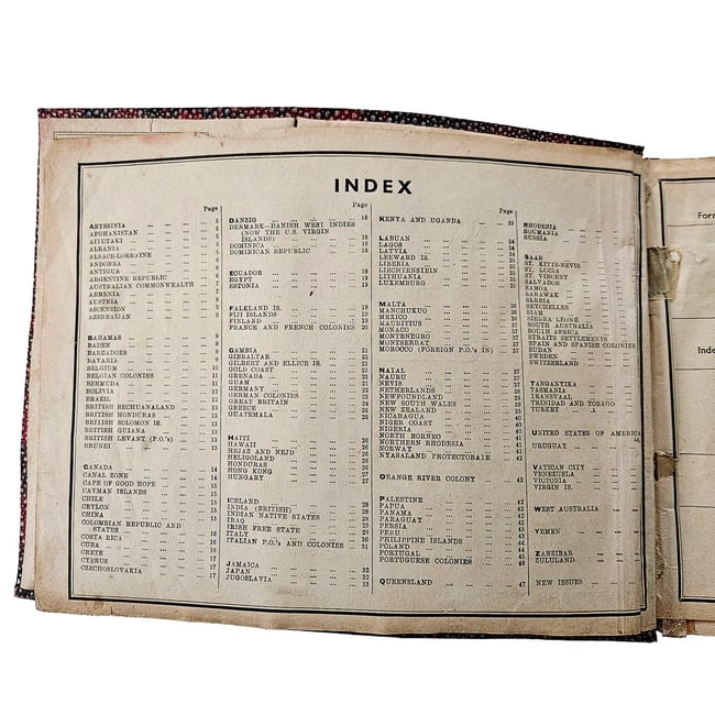 Vintage Cromwell Series WORLD WIDE stamp album for British and Foreign Stamps Circa 1940-1950 - 3