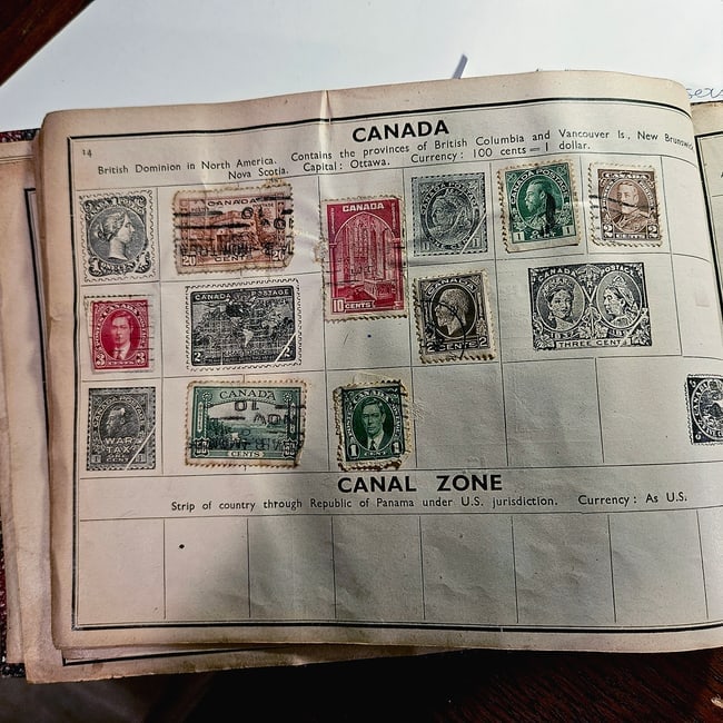 Vintage Cromwell Series WORLD WIDE stamp album for British and Foreign Stamps Circa 1940-1950 - 6
